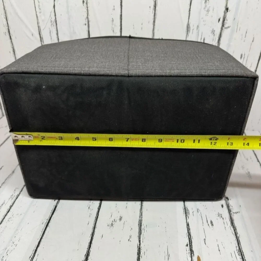 Thirty-One Storage Tote personalized w/ Tieks - Black & Gray